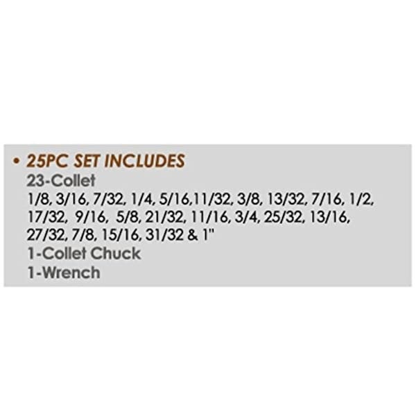 ER-40 CAT40 V-Flange Spring Collet Chuck Set